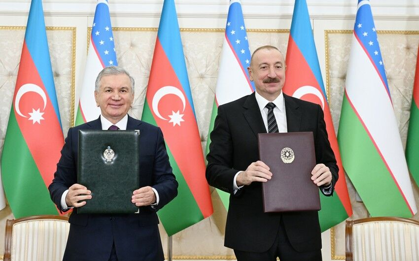 Azərbaycan ilə Özbəkistan arasında imzalanmış sənədlər mübadilə edildi - Foto/Yeniləndi