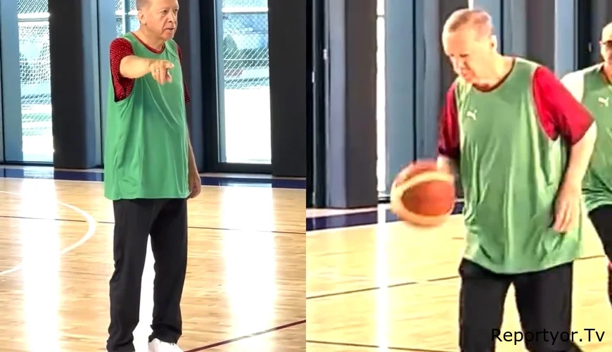 Ərdoğan sərrast zərbə ilə hər kəsi təəccübləndirdi - Prezident basketbol meydanında dəqiqələrlə...