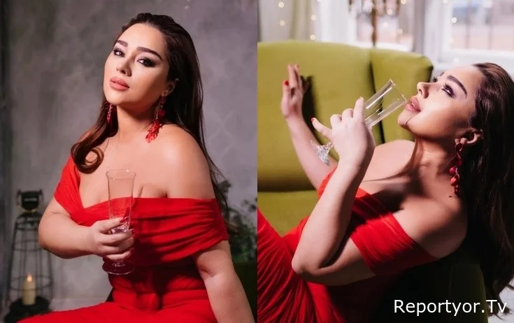 Xatirə İslam sinə dekoltesi ilə diqqət çəkdi - FOTOLAR