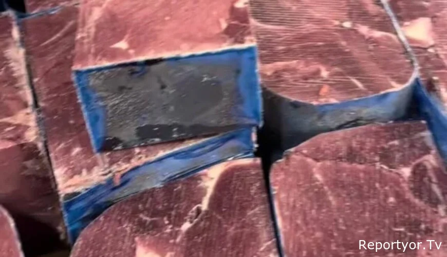 Bakıda ucuz qiymətə qəribə formalı ətlər satışa çıxarıldı - VİDEO