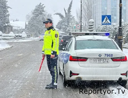 Yol Polisi hava şəraiti ilə bağlı sürücülərə müraciət edib