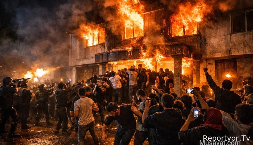 İranda etirazlar nəzarətdən çıxdı: polis binası ələ keçirildi, dustaqlar azad edildiVİDEO