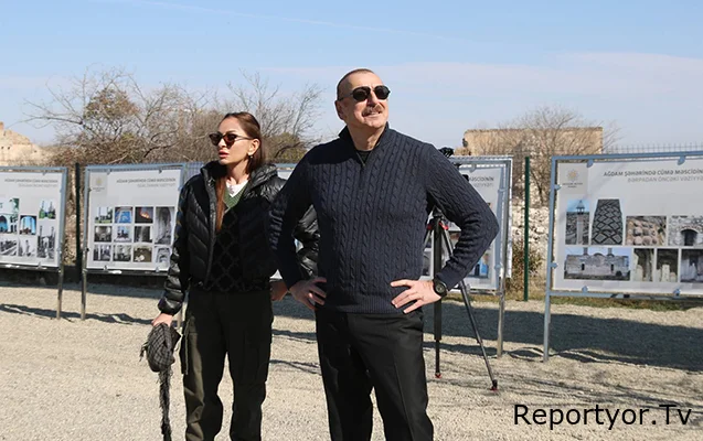 Prezident xanımı və qızı ilə Xocavəndə getdi