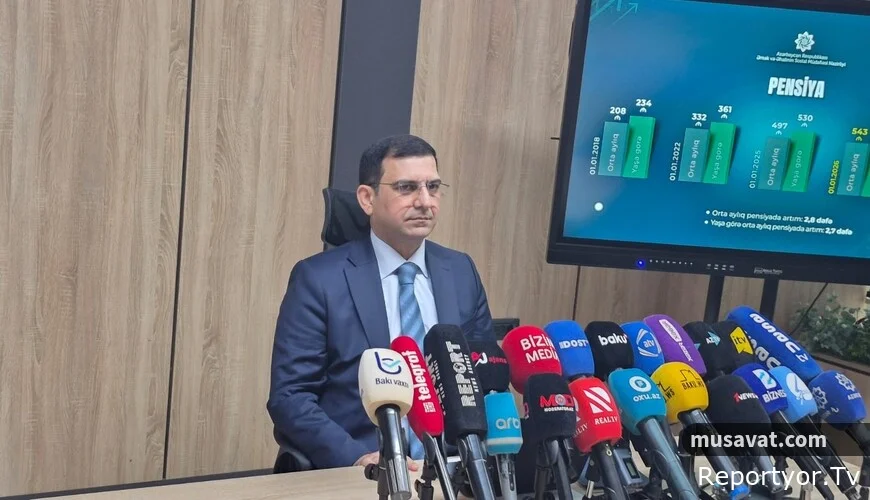 "Yeni pensiya artımları üçün illik əlavə olaraq 640 milyon manat vəsait ayrılıb"- Nazir müavini