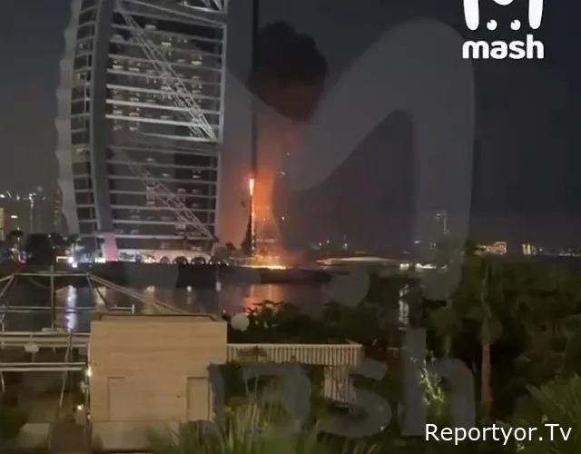 İran PUA-sı “Burj Al Arab” hotelinə zərbə endirib – GÜCLÜ YANĞIN BAŞLADI