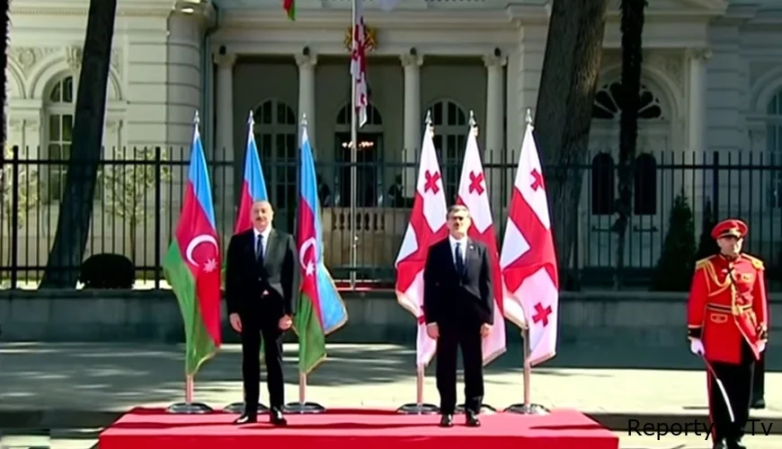 Prezident İlham Əliyevin Tiflisdə rəsmi qarşılanma mərasimi olub - YENİLƏNİB